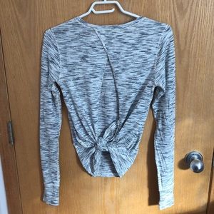 Lululemon “Beat the Heat Open/ Tie back long sleeve